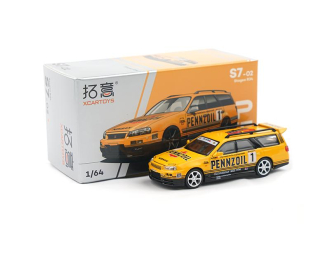 NISSAN Stagea R34 Pennzoil #1, yellow
