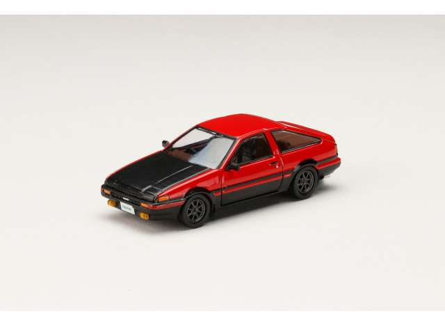 Toyota Sprinter Truneo (AE86) GT-Apex JDM Customized Version Carbon bonnet, red / black