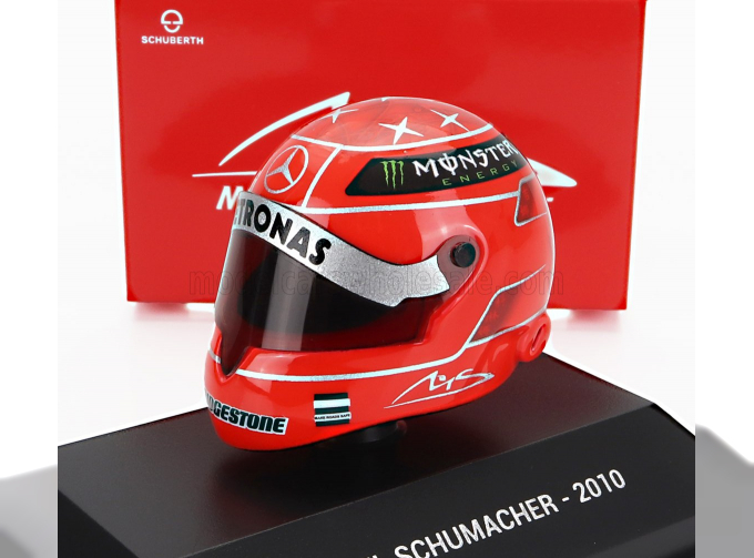 SCHUBERTH HELMET F1 Casco Helmet Mgpw01 Mercedes Gp Season (2010), Michael Schumacher, Red