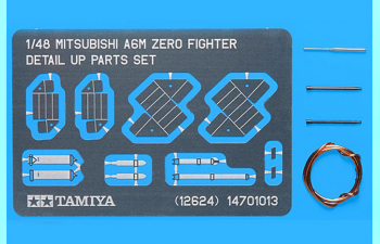 Фототравление A6M Zero Detail Up Parts Set