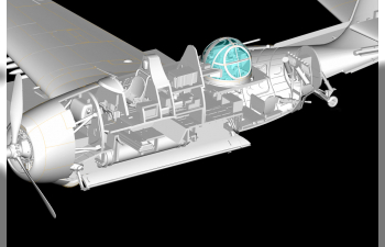 Сборная модель Английский палубный бомбардировщик-торпедоносец TBF/TBM Avenger Mk.1