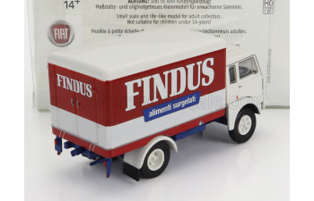 FIAT 642 Truck Cassonato Findus Alimenti Surgelati 2-assi 1962, White Red Blue