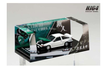 TOYOTA Sprinter Trueno (AE86) Dori Dori mesh wheel, white/green