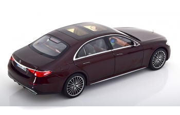 MERCEDES-BENZ S-Klasse AMG Line (2021), dark red-metallic