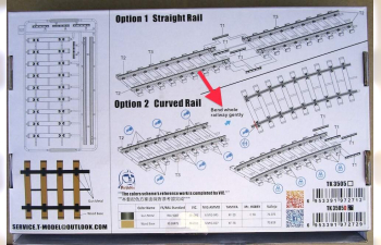 Сборная модель European Gaude Straight Rail and Curved Rail