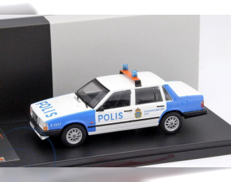 VOLVO 740 Turbo "Stockholm City Police" (1985), blue / white