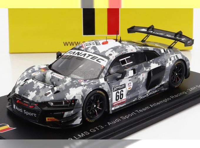 AUDI R8 Lms Gt3 Team Attempto Racing №66 24h Spa (2022) R.feller - M.Winkelhock - D.Marschall, black