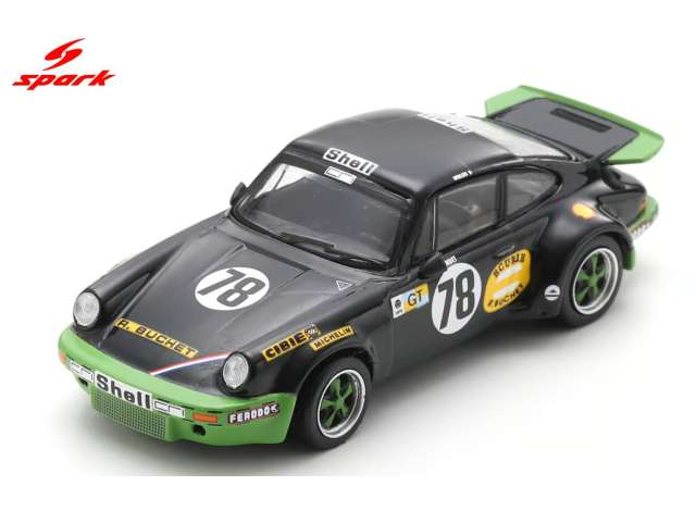 PORSCHE 911 Carrera RSR #78 24H Le Mans B.Wollek/C.Grandet (1975), black/green