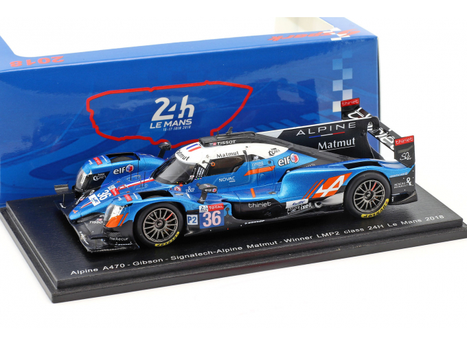 Alpine A470 - Gibson #36 Signatech-Alpine Matmut Winner LMP2 class 24h LM 2018