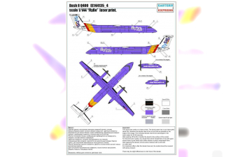 Сборная модель Dash 8 Q400 FlyBe