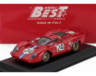 FERRARI 312p Coupe 3.0l V12 Team N.a.r.t. №24 24h Daytona (1970) Mike Parkes - Sam Posey, Red