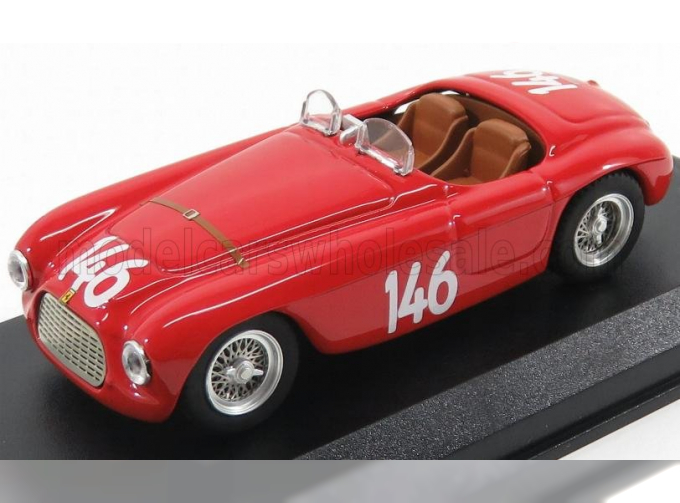 FERRARI 166mm Barchetta Abarth Spider N146 Winner Coppa D'oro (1950) G.Marzotto, Red