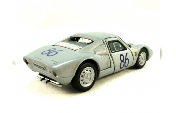 PORSCHE 904 GTS "86" (откр.двери), 251D/251XD 1:43, серебристый