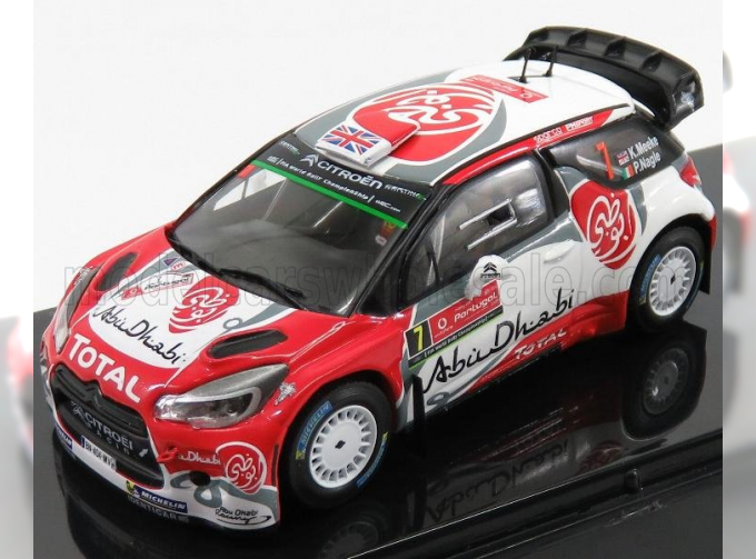 CITROEN Ds3 Wrc Team Total Abu Dhabi №7 Winner Rally Portugal (2016) K.Meeke - P.Nagle, Red White