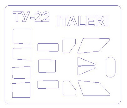 Набор масок окрасочных Туплев-22 "Blinder"