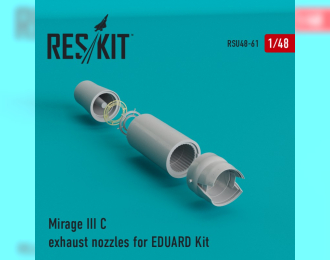 Сборная модеь Mirage III C/J exhaust nozzles for EDUARD Kit