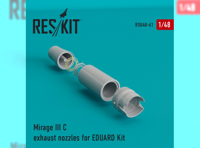 Сборная модеь Mirage III C/J exhaust nozzles for EDUARD Kit