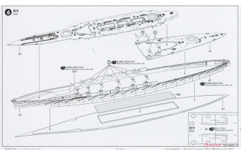 Сборная модель WWI IJN Hiei Battle cruiser 1915 Special Edition