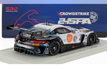 MERCEDES-BENZ Amg Gt3 Evo 6.2l V8 Team Winward Racing №57 3rd Silver Class 24h Spa (2024) Tanart Sathienthirakul - Daan Arrow - Colin Caresani, White Black