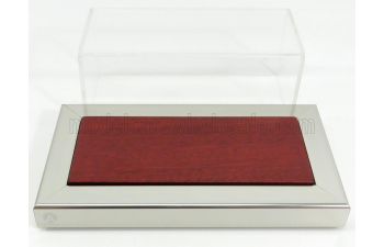 VETRINA DISPLAY BOX Goodwood Mahogany Base In Legno - Base Wood - Lungh.lenght Cm 17 X Largh.width Cm 8 X Alt.height Cm 7 (altezza Interna 6.2 Cm ), Wood - Plastic Display