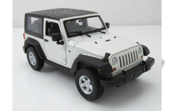 Jeep Wrangler Rubicon 2007 белый с черным тентом