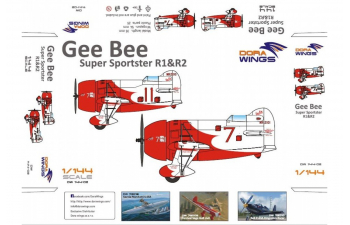 Сборная модель Gee Bee Super Sportster R1&R-2