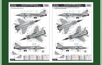 Сборная модель Самолет Russian MiG-31B/BM Foxhound