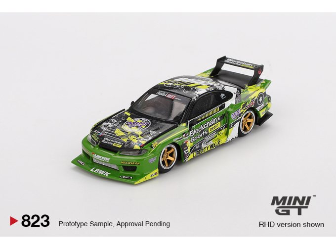 NISSAN Silvia S15 №555 LB-Super Silhouette RHD Formula Drift Japan (2024), green/black