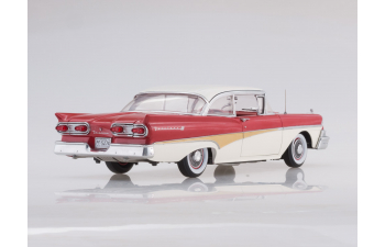 FORD Fairlane 500 HardTop (1958), colonial white/torch red