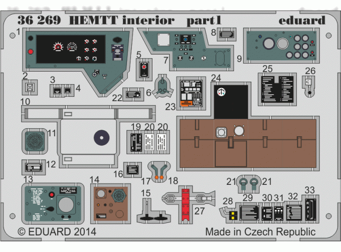 Фототравление для HEMTT interior