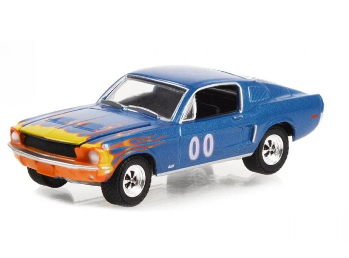 FORD Mustang GT Fastback Race Car #00 (1968), blue