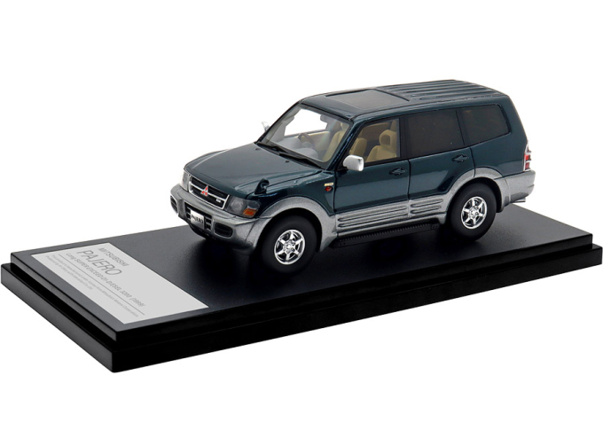 MITSUBISHI Pajero Long Super Exceed DI-Diesel 3200 (1999), Foresta Green / Queen's Silver