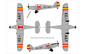 Сборная модель Percival Proctor MK.III (гражданская служба)