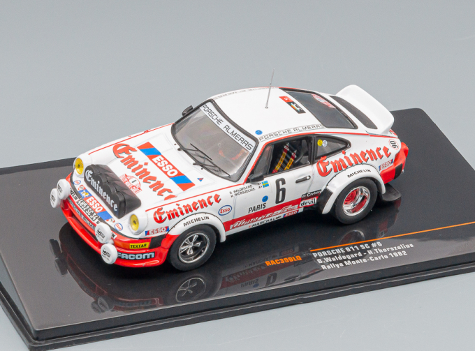 PORSCHE 911 SC №6 "Eminence Porsche Alméras" Waldegard/Thorszelius Rally Monte Carlo (1982)