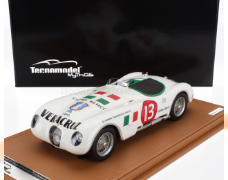 JAGUAR C-type Spider 3.4l №13 Rally Carrera Panamericana (1953-1954) Francisco Ibarra - Fernando Pinal, White