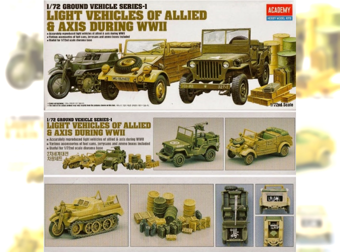 Сборная модель Light Vehicles of Allied & Axis During WW.II (Ground Vehicle Set)