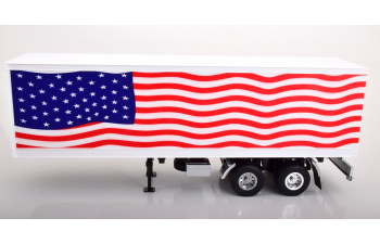 SEMI-TRAILER Stars & Stripes, white blue red