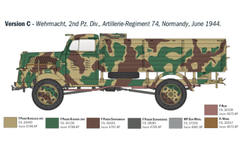 Сборная модель OPEL Blitz Type A 4x4 Truck Military 2-assi 1942
