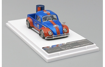 VOLKSWAGEN Beetle PickUp Red Gulf Oil Livery, blue / orange