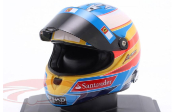 MINI HELMET Fernando Alonso Scuderia Ferrari #8 Formula 1 (2010)