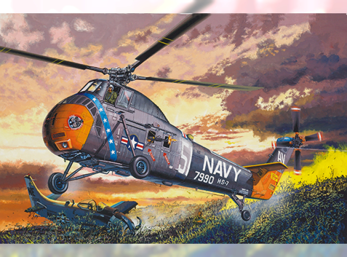 Сборная модель American H-34 Helicopter – Navy Rescue