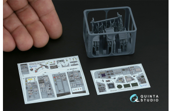3D Декаль интерьера кабины Tornado ECR (ВВС Германии) (Revell) (с 3D-печатными деталями) (малая версия)