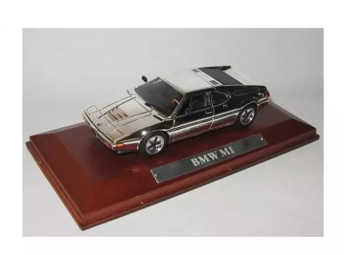BMW M1 Silver Cars Collection, chrome