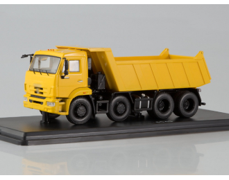 Камский грузовик 6540 8х4 самосвал, желтый