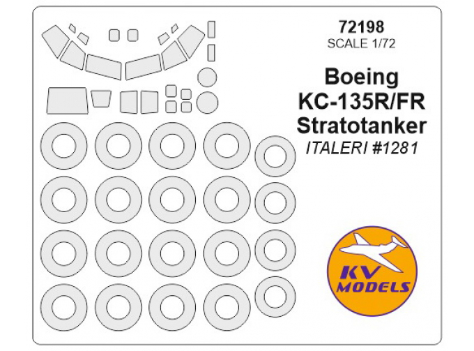 Набор масок окрасочных на Boeng KC-135 Stratotanker