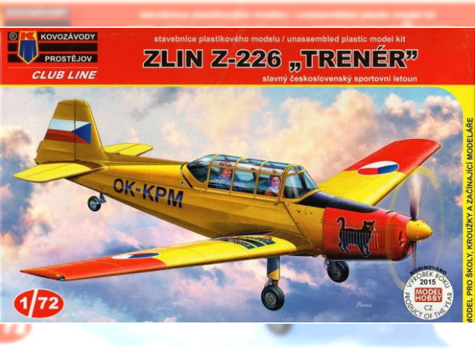 Сборная модель Самолёт Zlin Z-226 “Trenér”