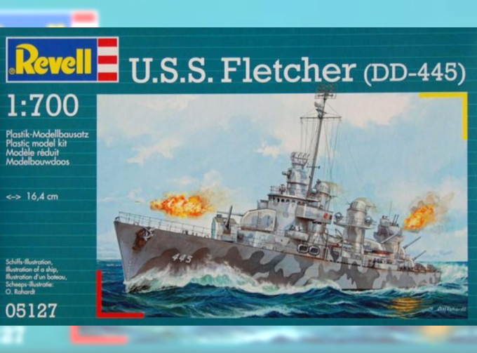 Сборная модель Американский эсминец USS Fletcher (DD-445)