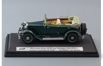 MERCEDES-BENZ 10/50 typ Stuttgart 260 (W11) Luxus Cabriolet D (1930), green