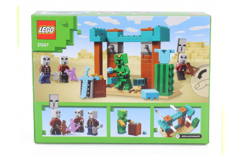 Сборная модель Lego Minecraft - The Illager Desert Patrol - 105 штук