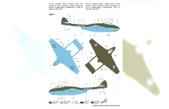 Сборная модель DH 100 Vampire FB Mk.52 In Nortrhern Skies